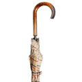 Tan Tartan Maple Crook Umbrella