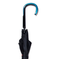 Sculpted Crook Handle Umbrella All Black