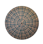 Highland tartan umbrella with natural congo handle