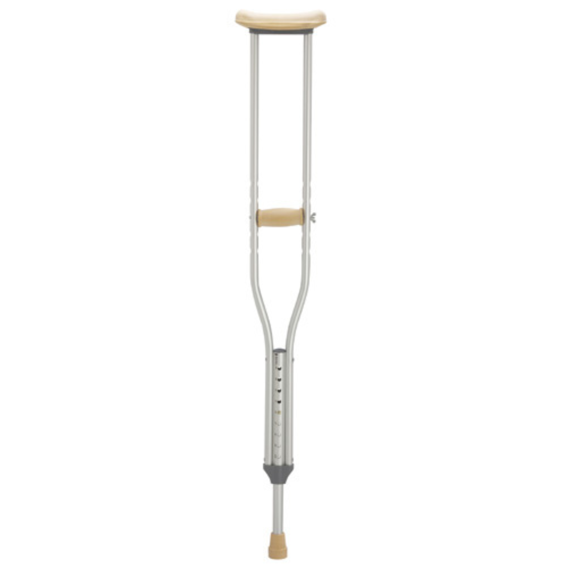 Lofstrand Aluminum Underarm Crutches With Push Button Adjustment-Youth