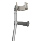 Lofstrand Forearm Crutches Stainless Steel Side Opening