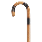 Ash Walking Cane with Walnut Finish 