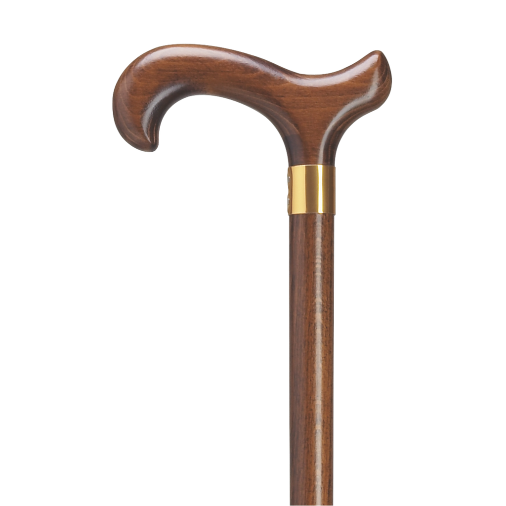 Men's Derby Cane with Brass Band