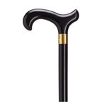 Ladies Classic Derby Walking Cane - Brass Band