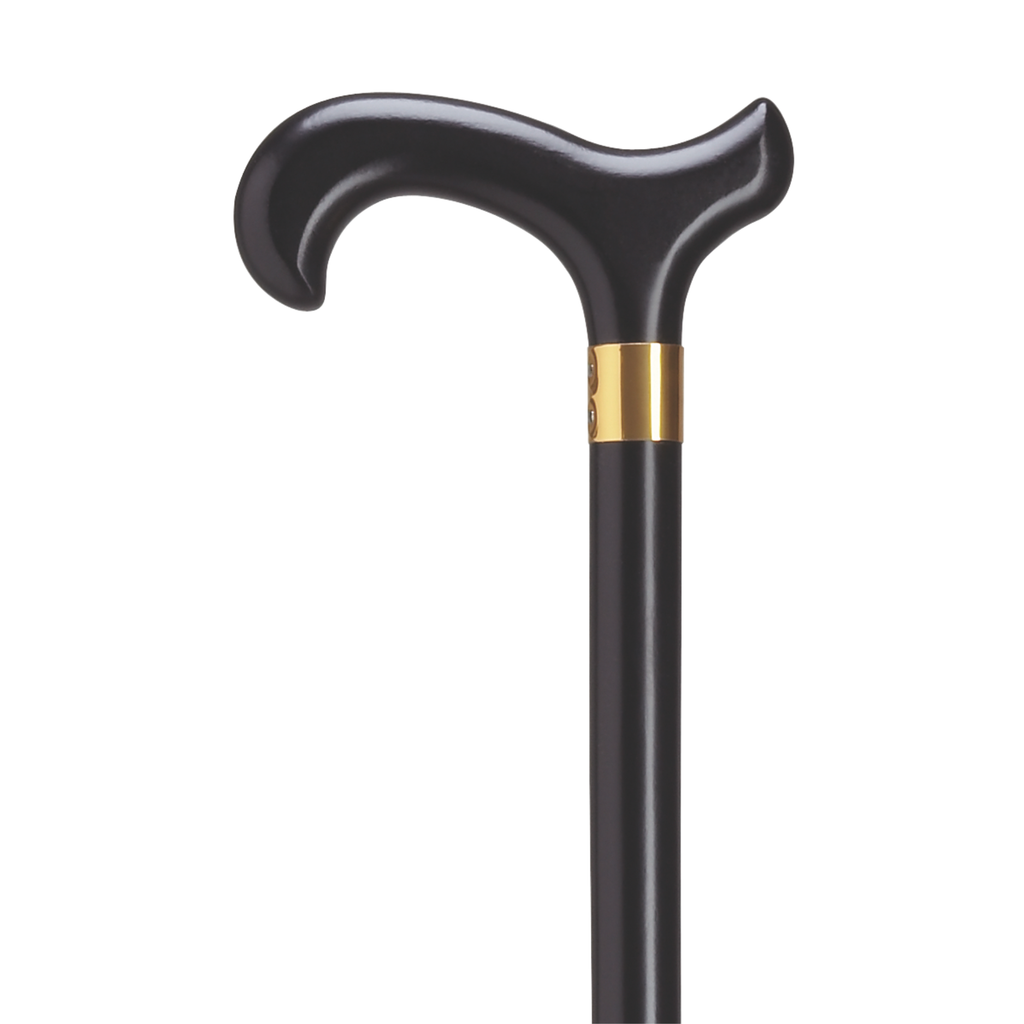 Men's Derby Cane with Brass Band