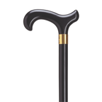 Men's Derby Cane with Brass Band