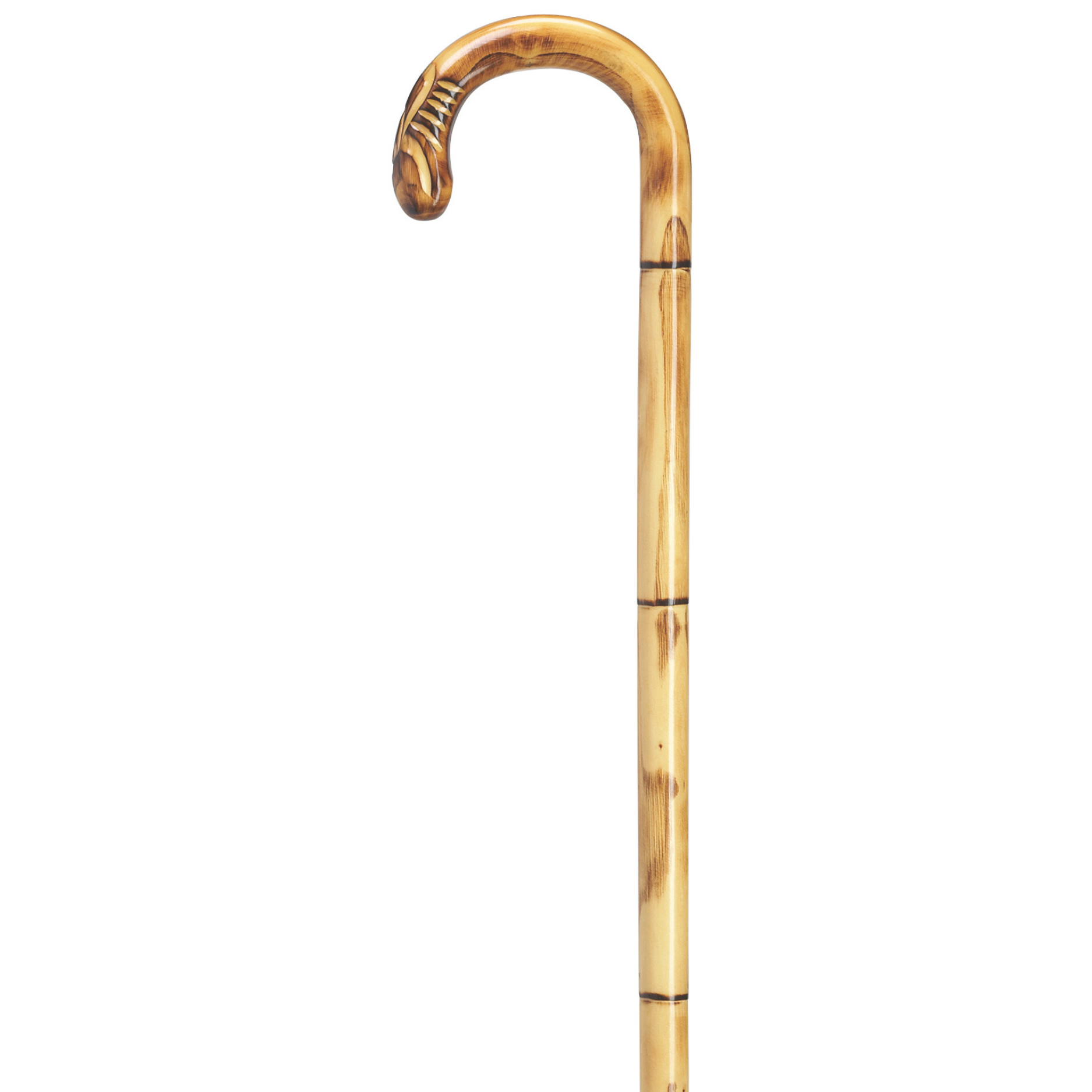 Hand Carved Crook Cane -Harvy Canes