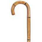 Crook Cane - Hexagon Manilla Carving