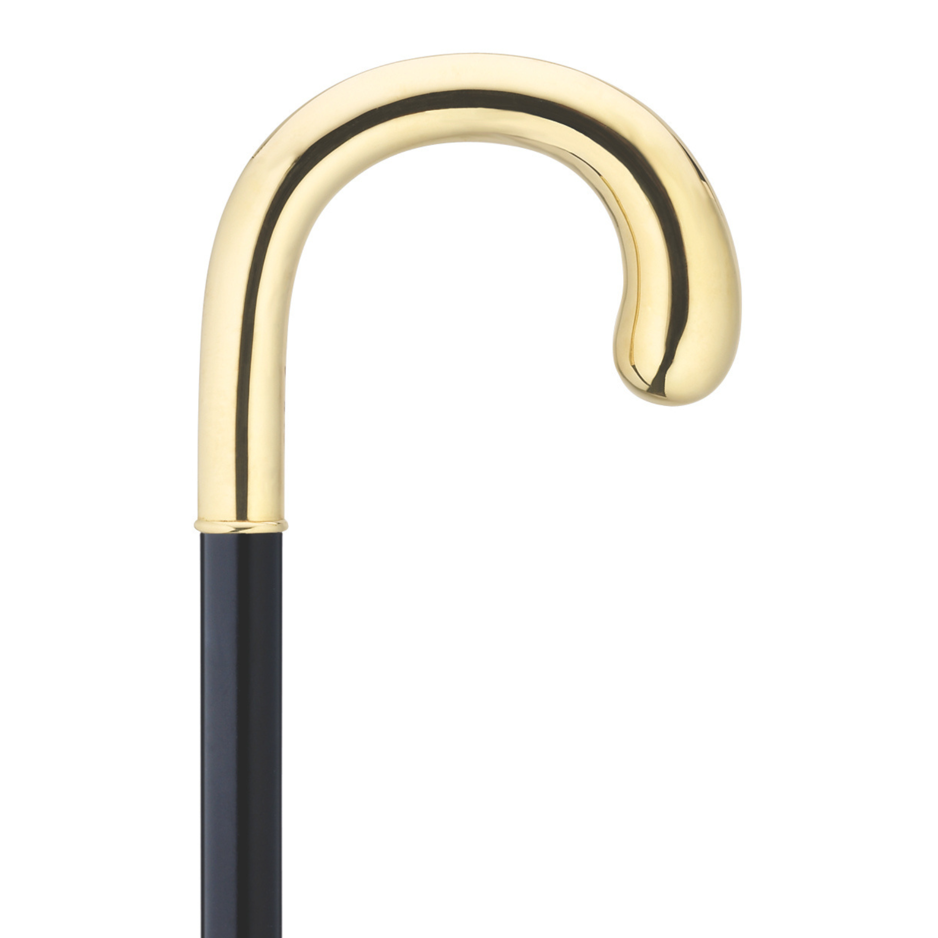 Men's 14K Solid Gold "Bulb Nose" Walking Cane