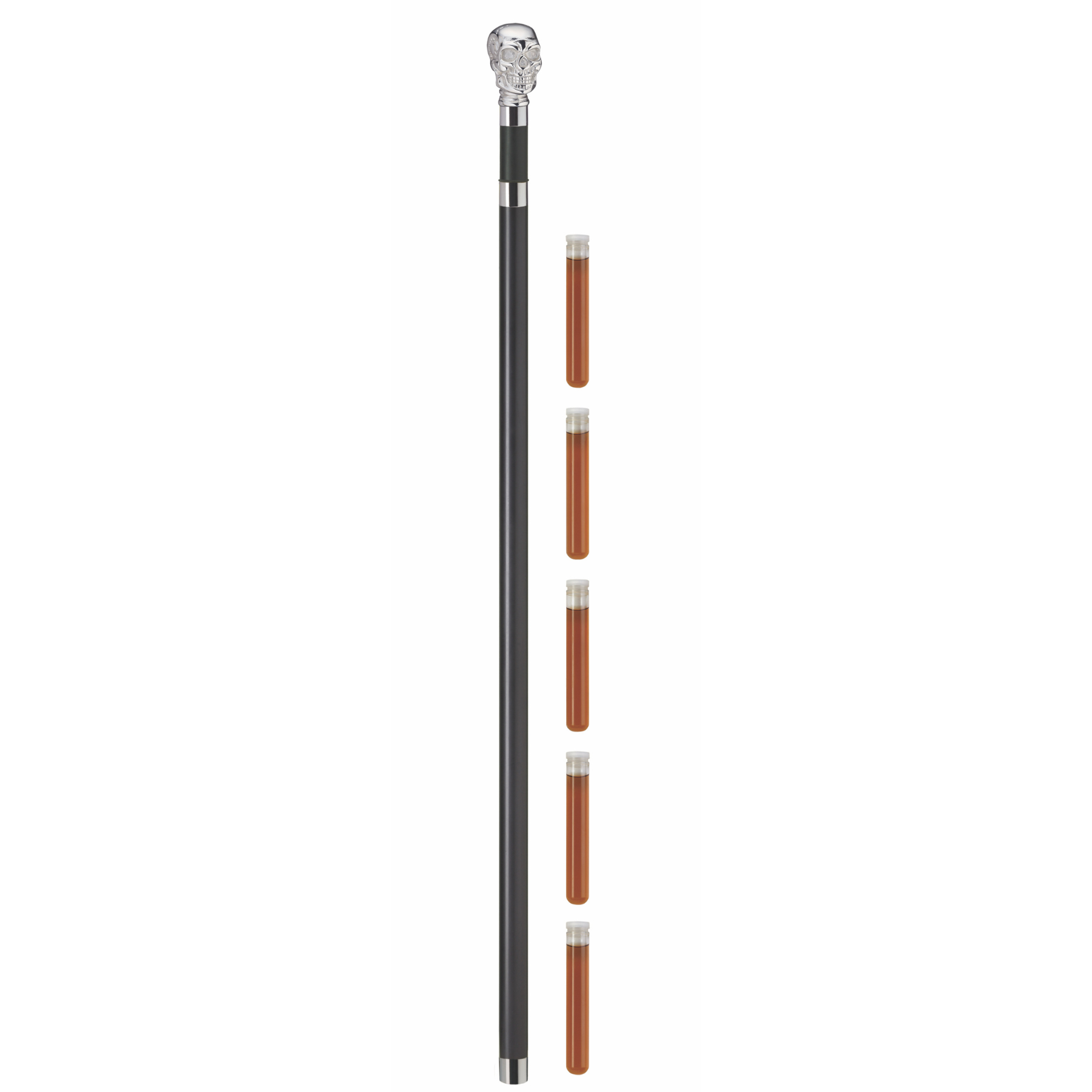 Brandy Cane with Chrome Handles