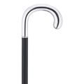 Elegant Ebony & Sterling Silver Cane - German-Made