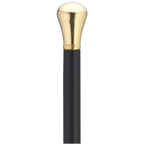 Knob Walking Cane 14K Gold Plate