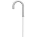 Petite Crook Cane Non-Adjustable Aluminum