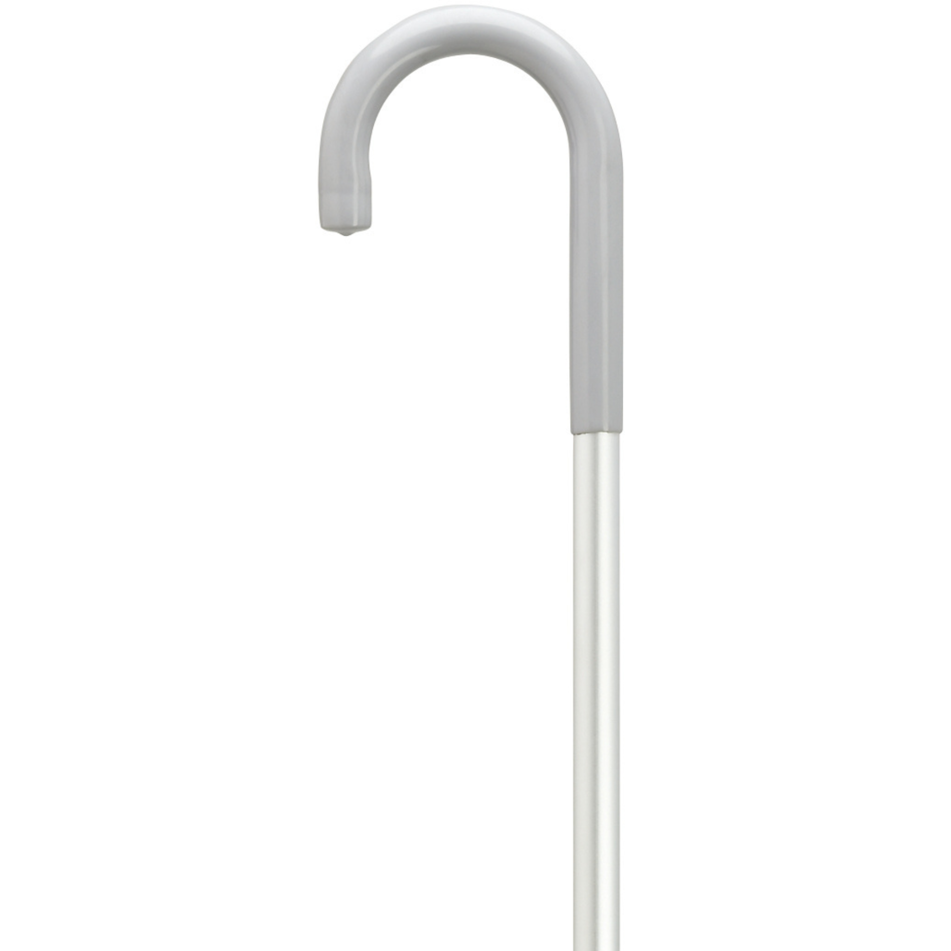 Petite Crook Cane Non-Adjustable Aluminum