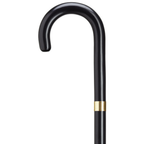 Gold Plated Band Crook Handle Canes
