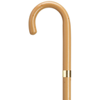 Gold Plated Band Crook Handle Canes