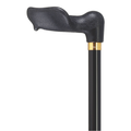 Palm Grip Quad Cane Black - Large Base