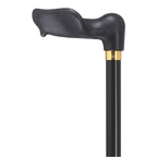 Palm Grip Quad Cane Black - Large Base