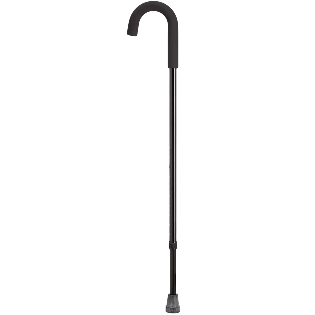 Aluminum Adjustable Walking Cane with Foam Grip & Anti-Rattle Nut