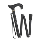 Swarovski Derby Folding Cane-Black