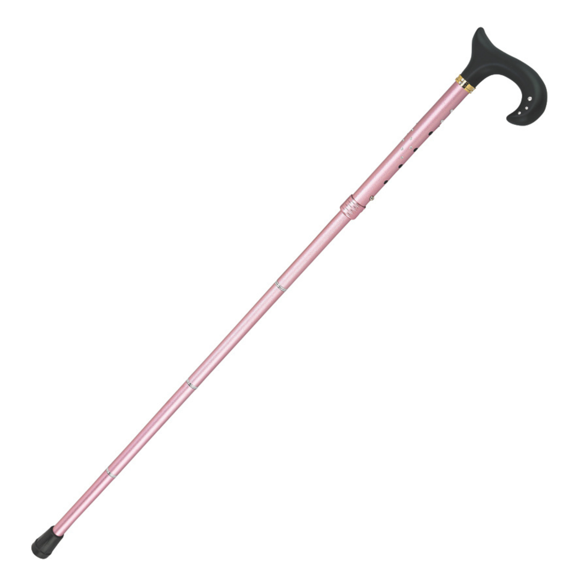 Swarovski Derby Folding Cane-Light Pink