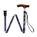 Lucite Fritz Folding Cane-Purple