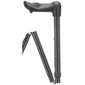 Palm Grip Folding Cane Black
