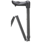 Palm Grip Folding Cane Black