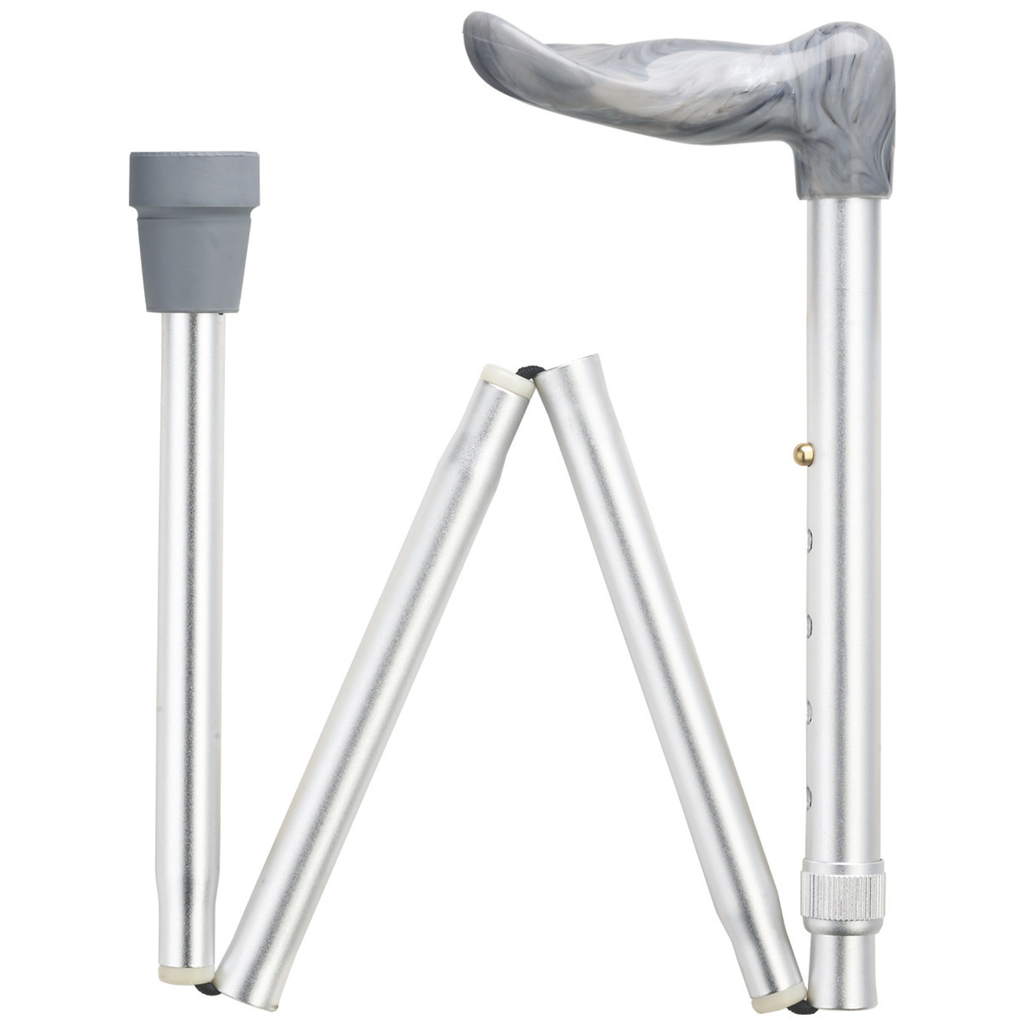 Marbleized Palm Grip Folding Cane