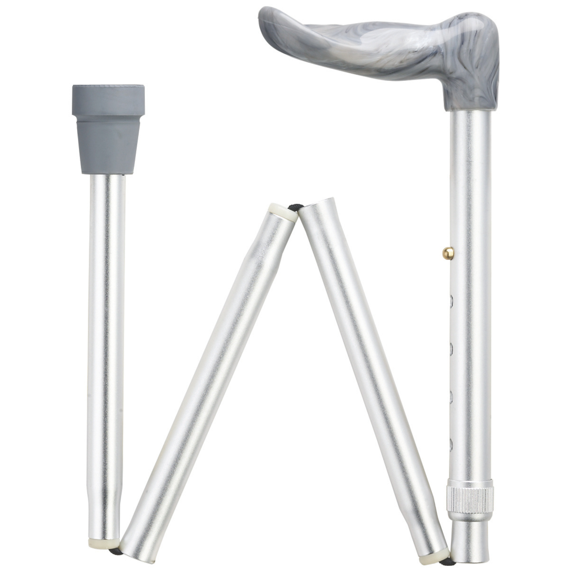 Marbleized Palm Grip Folding Cane