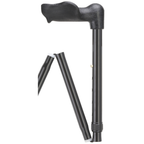 Palm Grip Folding Cane Black