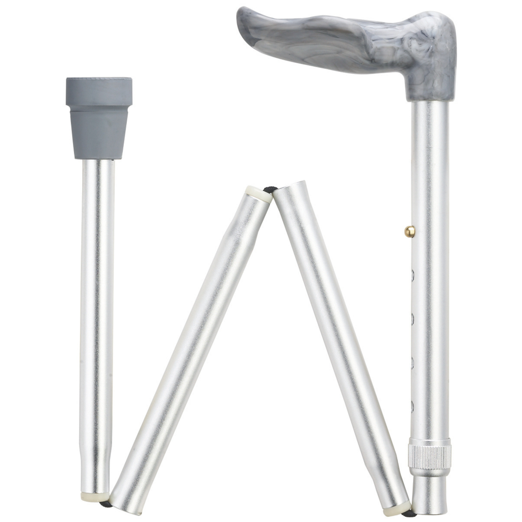Marbleized Palm Grip Folding Cane