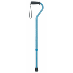 Etched Offset Walking Cane