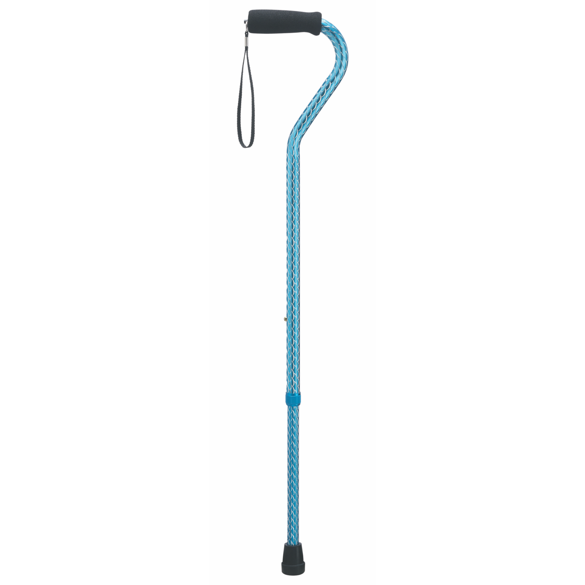 Etched Offset Walking Cane
