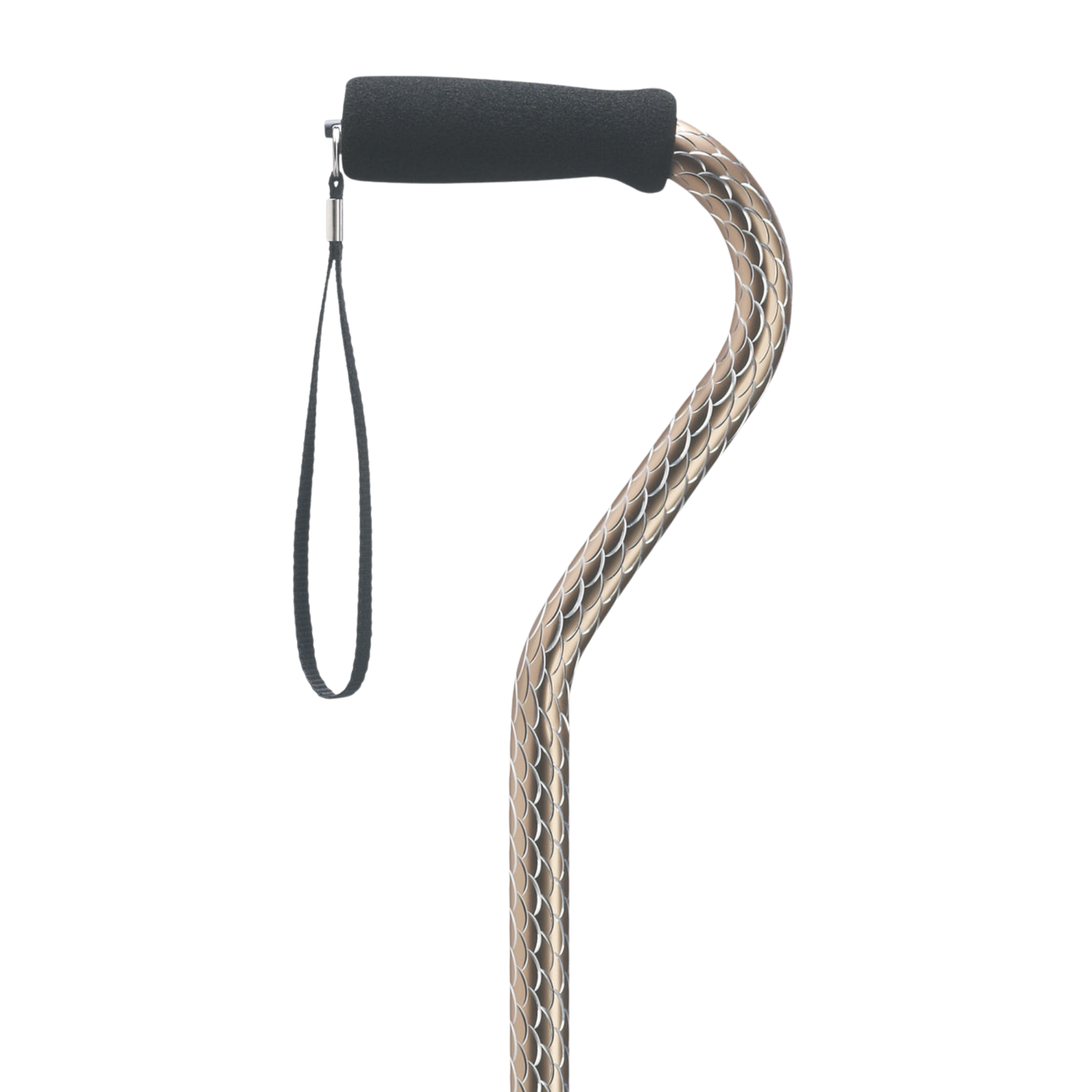 Etched Offset Walking Cane