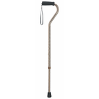 Etched Offset Walking Cane
