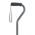 Etched Offset Walking Cane