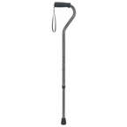 Etched Offset Walking Cane