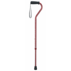 Etched Offset Walking Cane