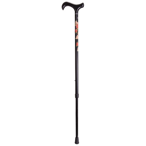 Carbon walking cane- Summer Rose pattern