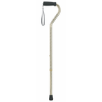 Etched Offset Walking Cane