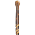 Hand-Carved German Spiral Cane, 36 Artistic Wooden Walking Stick