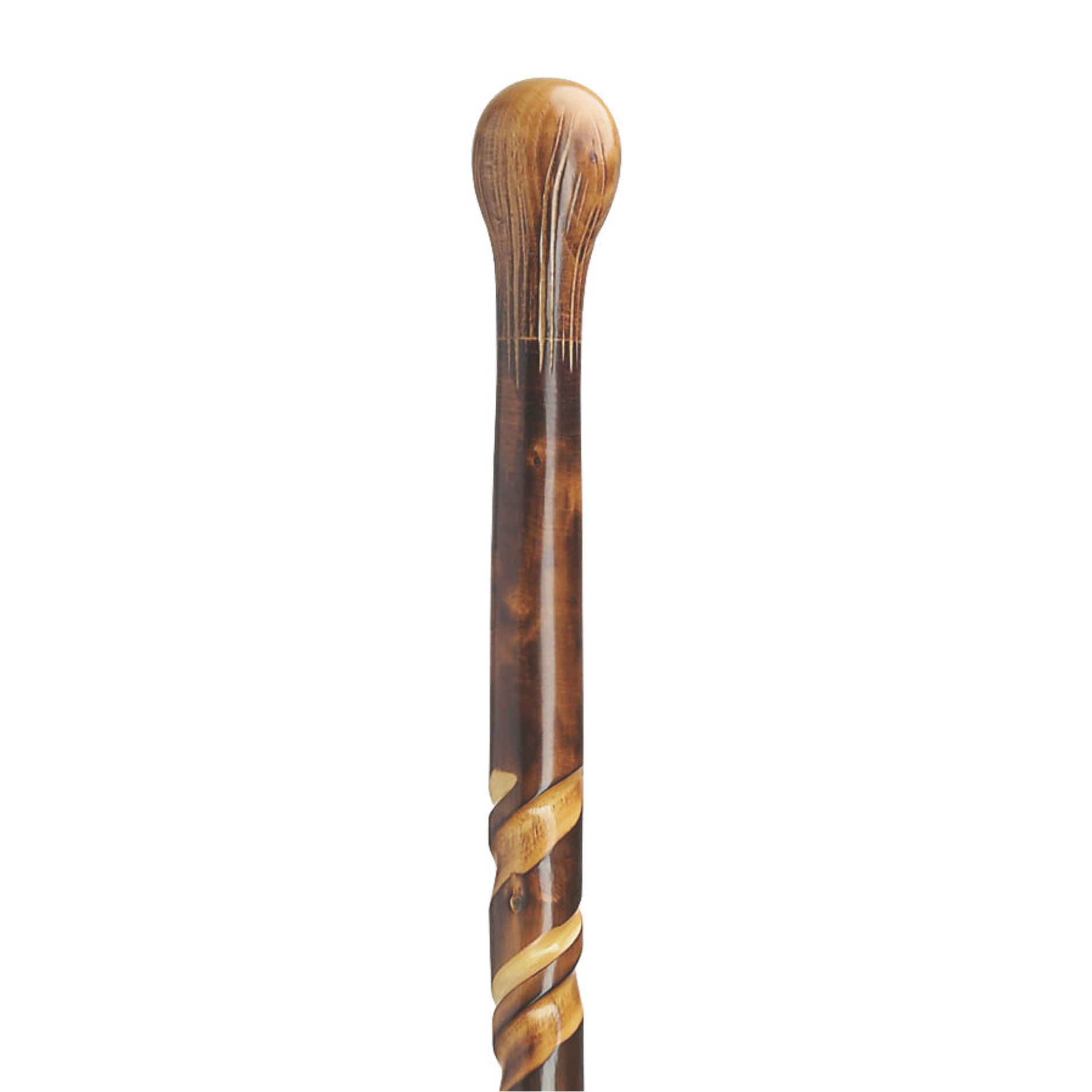 Carved Spiral Knob Cane - Harvy Canes