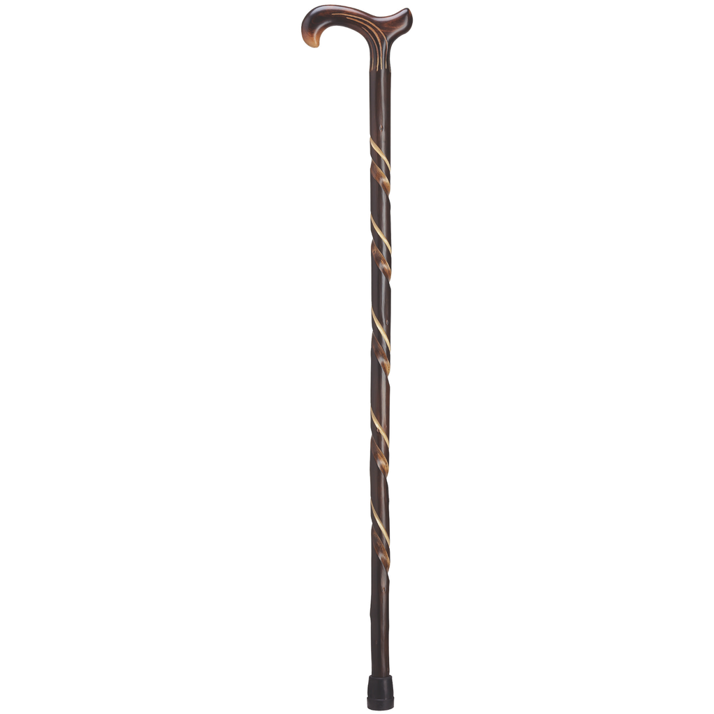 Spiral Derby Walking Cane- Tall