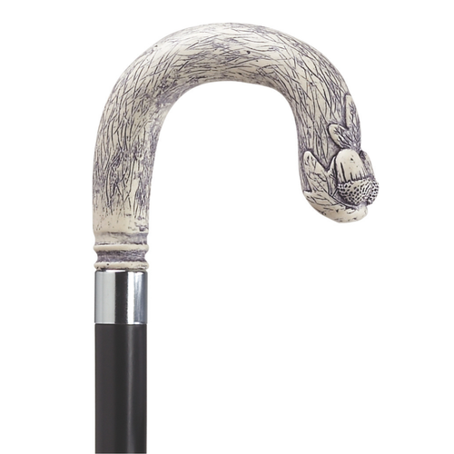 Acorn Crook Scrimshaw Cane-Two Colors Available
