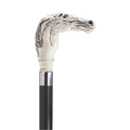 Scrimshaw Racehorse Walking Cane - Two Colors Available