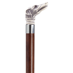 Whippet Scrimshaw Walking Cane - Two Colors Available