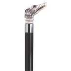 Whippet Scrimshaw Walking Cane - Two Colors Available