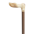 Tall Palm Grip Cane Antique Marbleized