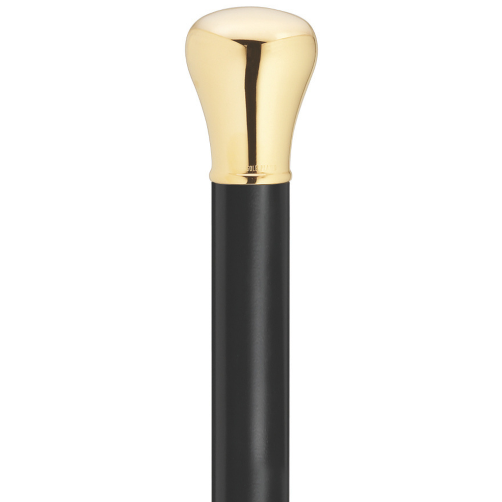 Gold Cap Walking Stick - 14K